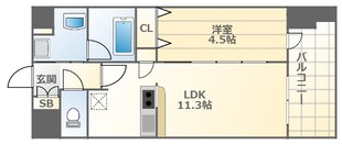 芦原橋駅 徒歩3分 10階の物件間取画像